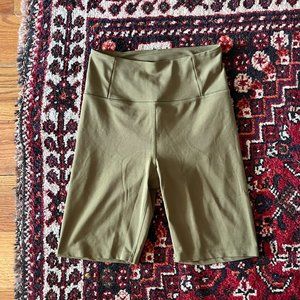 Girlfriend Collective Float Bike Shorts // Fern Green // Medium